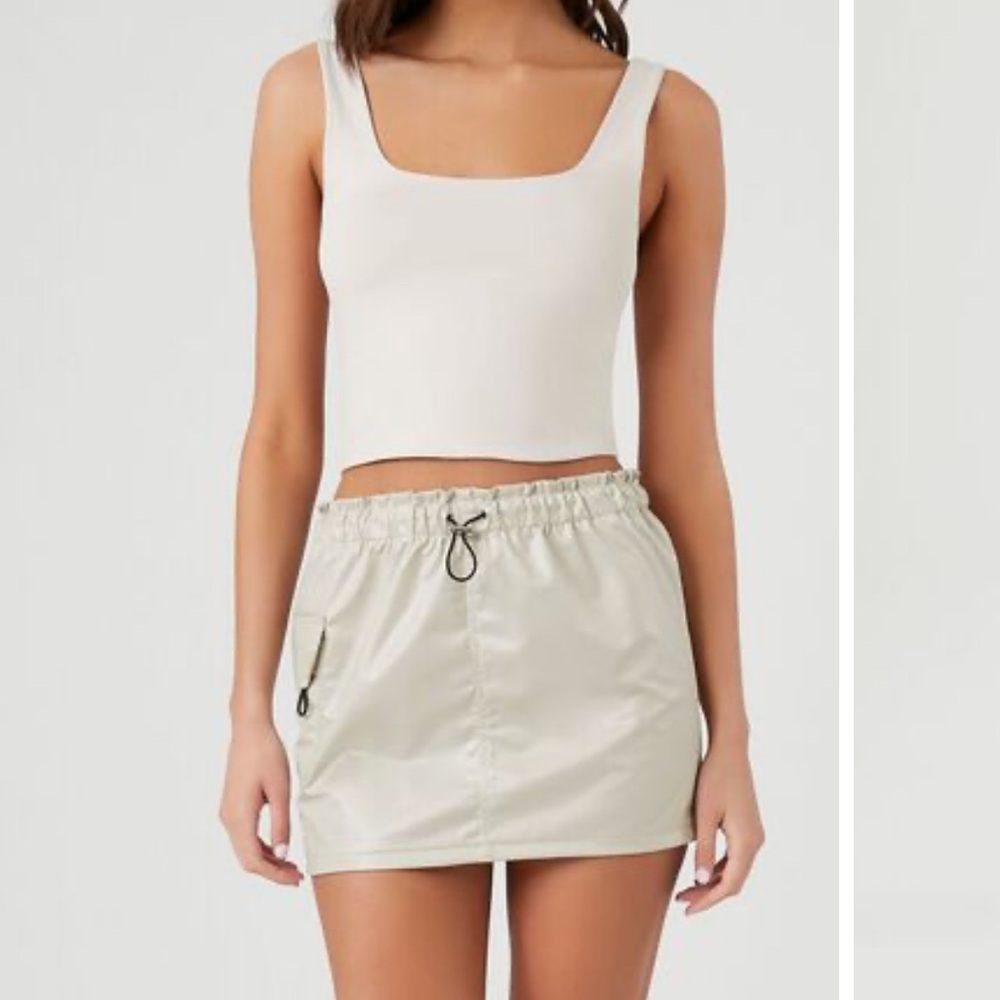 Forever 21 Toggle Drawstring Mini Skirt